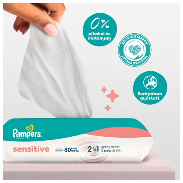 Pampers Fresh Clean Baby Nedves Törlőkendő, 12 Csomag x 52 Törlőkendő db Baba Nedves Törlőkendő termékhez kapcsolódó kép