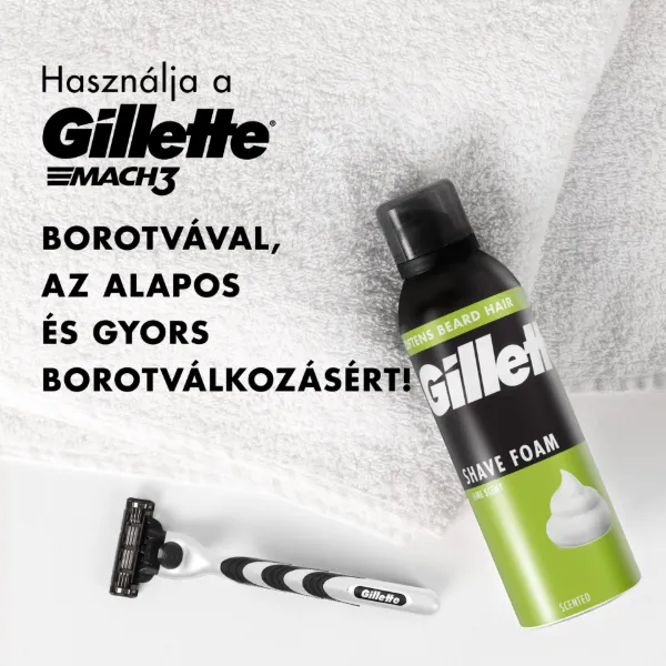 Gillette Classic Lime Borotvahab Férfiak Számára, Lime Illattal, 250ml termékhez kapcsolódó kép