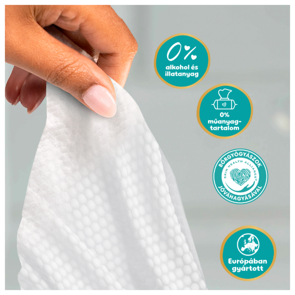 Pampers Aqua Soft Touch Baby Nedves Törlőkendő, 15 Csomag x 60 Törlőkendő  db Baba Nedves Törlőkendő termékhez kapcsolódó kép