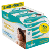 Pampers Aqua Soft Touch Baby Nedves Törlőkendő, 15 Csomag x 60 Törlőkendő  db Baba Nedves Törlőkendő termékhez kapcsolódó kép