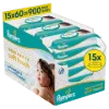 Pampers Aqua Soft Touch Baby Nedves Törlőkendő, 15 Csomag x 60 Törlőkendő  db Baba Nedves Törlőkendő termékhez kapcsolódó kép