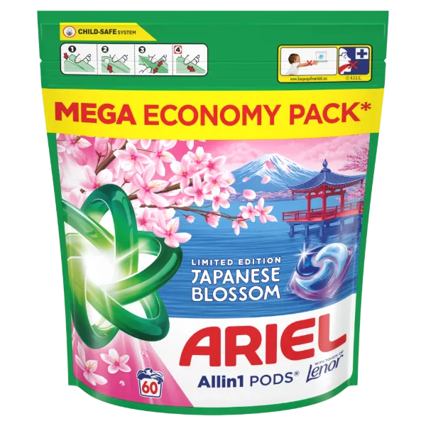 Ariel Allin1 PODS® Mosókapszula 60 Mosáshoz, Japanese Blossom termékhez kapcsolódó kép