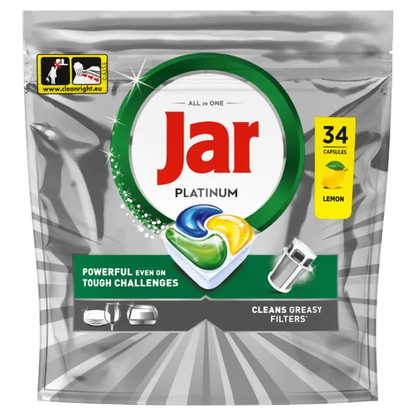Jar Platinum Mosogatókapszula, Lemon, , 34 Mosogatókapszula termékhez kapcsolódó kép