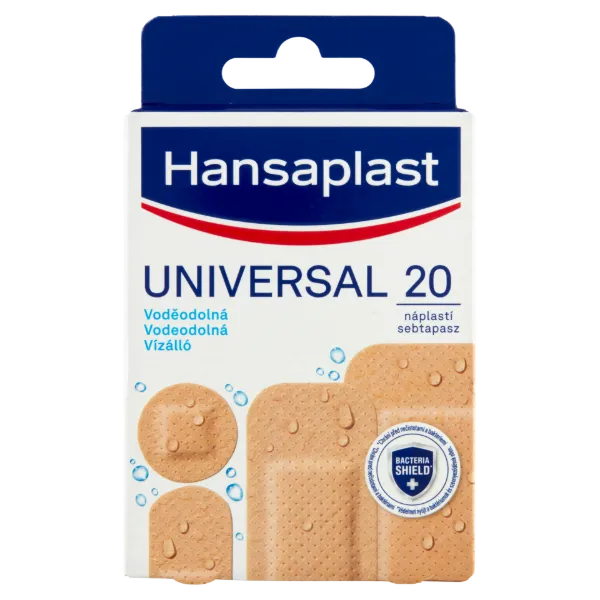 Hansaplast Universal vízálló sebtapasz kisebb sebek, horzsolások és vágások lefedésére 20 db termékhez kapcsolódó kép