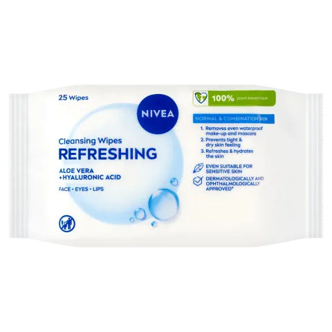 NIVEA frissítő arctisztító kendő 25 db termékhez kapcsolódó kép