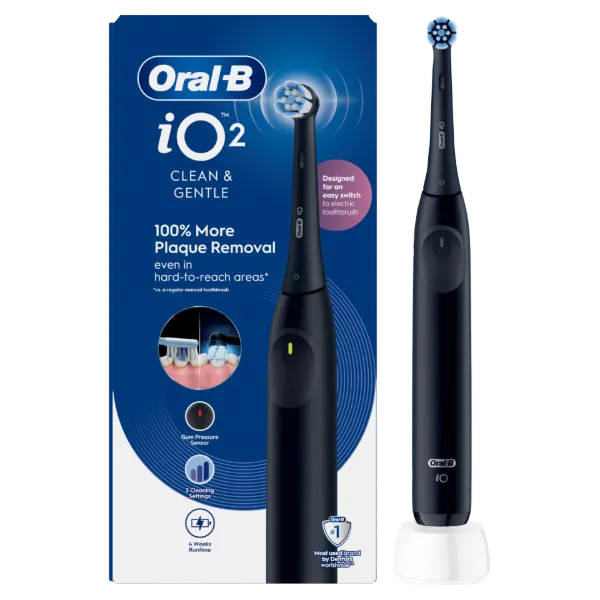 Oral-B iO 2 Elektromos Fogkefe, Éjfekete termékhez kapcsolódó kép