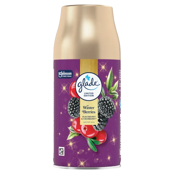 Glade Winter Berries automata légfrissítő készülék utántöltő 269 ml termékhez kapcsolódó kép
