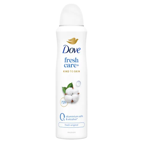 Dove Fresh Care+ 0% dezodor 150 ml termékhez kapcsolódó kép