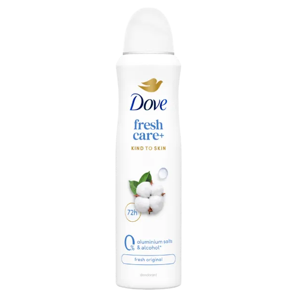 Dove Fresh Care+ 0% dezodor 150 ml termékhez kapcsolódó kép