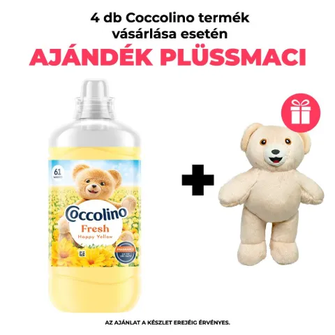 Coccolino Fresh Happy Yellow öblítőkoncentrátum 61 mosás 1403 ml termékhez kapcsolódó kép
