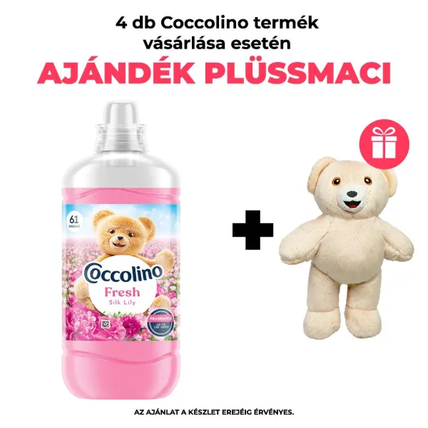 Coccolino Fresh Silk Lily öblítőkoncentrátum 61 mosás 1403 ml termékhez kapcsolódó kép