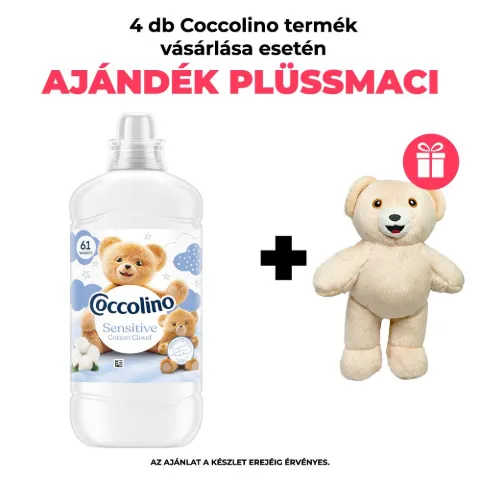 Coccolino Sensitive Cotton Cloud öblítőkoncentrátum 61 mosás 1403 ml termékhez kapcsolódó kép