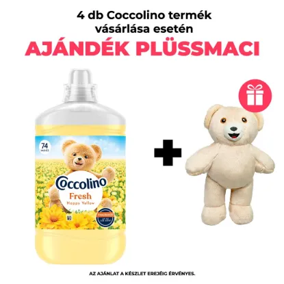 Coccolino Fresh Happy Yellow öblítőkoncentrátum 74 mosás 1702 ml termékhez kapcsolódó kép