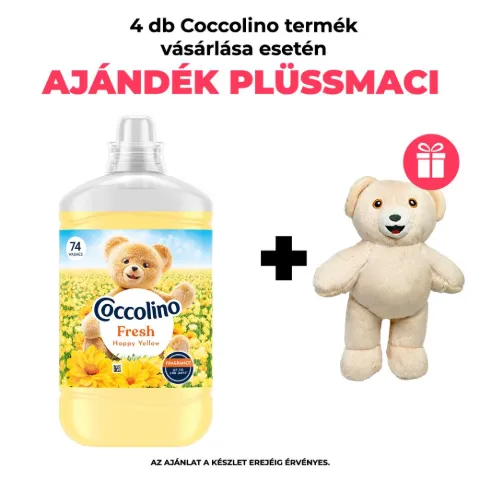 Coccolino Fresh Happy Yellow öblítőkoncentrátum 74 mosás 1702 ml termékhez kapcsolódó kép