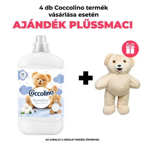 Coccolino Sensitive Cotton Cloud öblítőkoncentrátum 74 mosás 1702 ml termékhez kapcsolódó kép