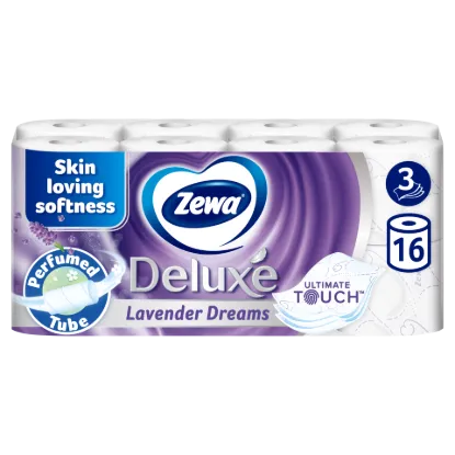Zewa Deluxe Lavender Dreams toalettpapír 3 rétegű 16 tekercs termékhez kapcsolódó kép