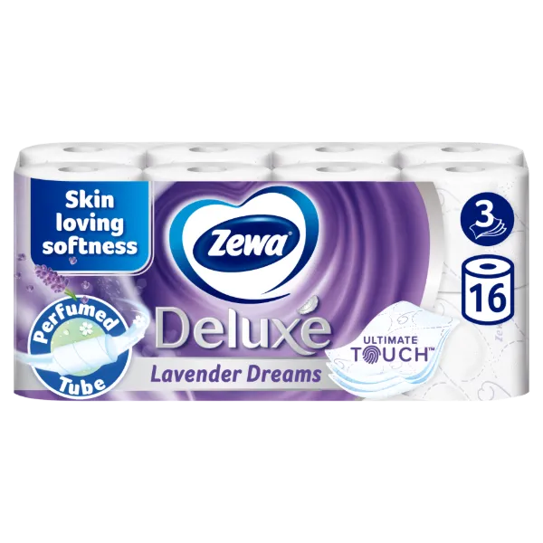 Zewa Deluxe Lavender Dreams toalettpapír 3 rétegű 16 tekercs termékhez kapcsolódó kép