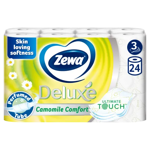 Zewa Deluxe Camomile Comfort toalettpapír 3 rétegű 24 tekercs termékhez kapcsolódó kép