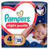 Pampers Night Bugyipelenka, Méret: 4, 25 db Pelenka, 9kg-15kg termékhez kapcsolódó kép