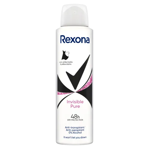 Rexona Invisible Pure izzadásgátló 150 ml termékhez kapcsolódó kép