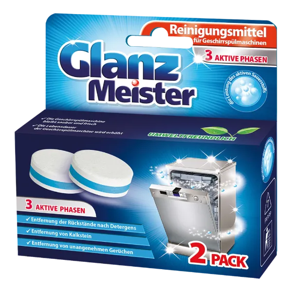 Glanz Meister mosogatógép tisztító tabletta 2db termékhez kapcsolódó kép
