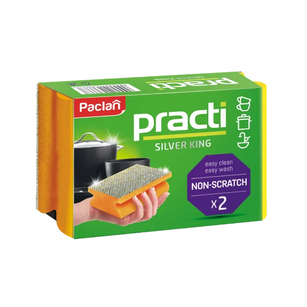 Paclan Practi Silver King szivacs 2db termékhez kapcsolódó kép