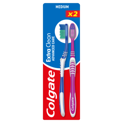 Colgate Extra Clean közepes fogkefe 2 db termékhez kapcsolódó kép