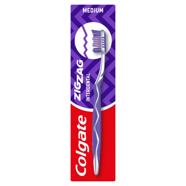 Colgate ZigZag közepes sörtéjű fogkefe 1 db termékhez kapcsolódó kép