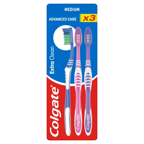 Colgate Extra Clean közepes fogkefe 3 db termékhez kapcsolódó kép