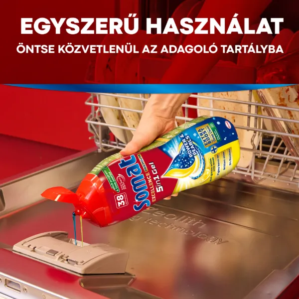 Somat Excellence Premium Power & Pearls gépi mosogatószer gél 38 mosogatás 684 ml termékhez kapcsolódó kép