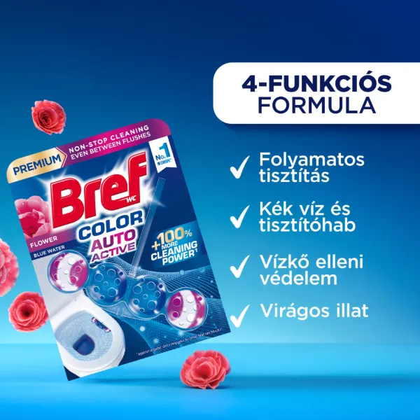 Bref Color Auto Active Flower WC frissítő 3 x 50 g termékhez kapcsolódó kép