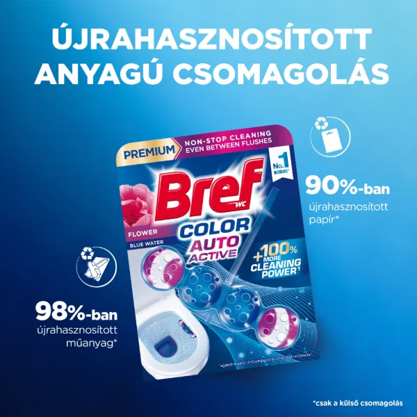Bref Color Auto Active Flower WC frissítő 3 x 50 g termékhez kapcsolódó kép