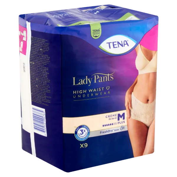 Tena Lady Pants Crème inkontinencia fehérnemű magasított derékrésszel M 9 db termékhez kapcsolódó kép