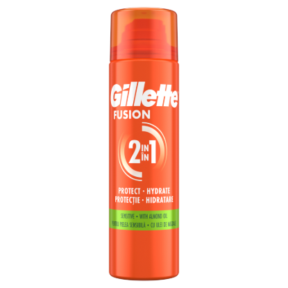 Gillette Fusion Borotvazselé Mandulaolajjal, Érzékeny Bőrre, 200ml termékhez kapcsolódó kép