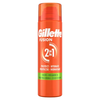 Gillette Fusion Borotvazselé Mandulaolajjal, Érzékeny Bőrre, 200ml termékhez kapcsolódó kép