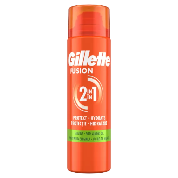 Gillette Fusion Borotvazselé Mandulaolajjal, Érzékeny Bőrre, 200ml termékhez kapcsolódó kép