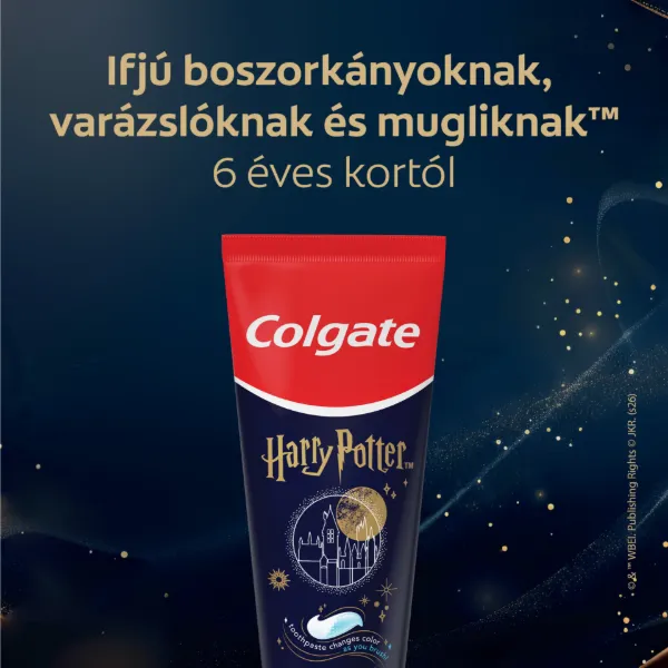 Colgate Harry Potter Bugyborékoló Üst gyermek fogkrém 6+ év 50 ml termékhez kapcsolódó kép