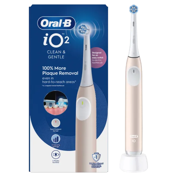 Oral-B iO 2 Elektromos Fogkefe, Világos Rózsaszín termékhez kapcsolódó kép