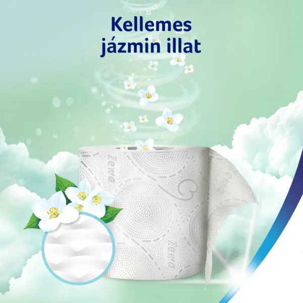 Zewa Deluxe Jasmine Blossom toalettpapír 3 rétegű 16 tekercs termékhez kapcsolódó kép