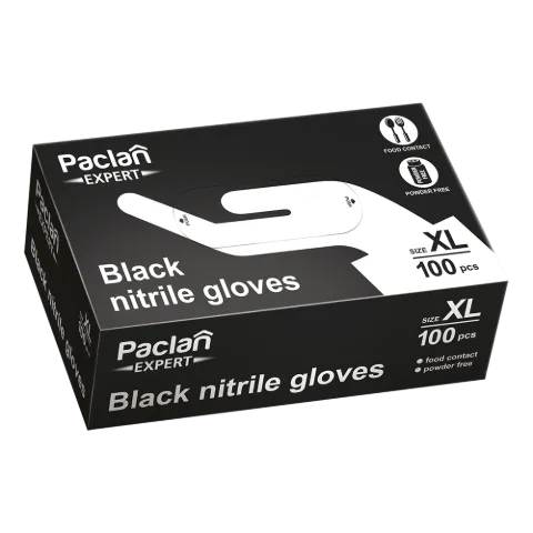 Paclan Expert Fekete Nitril kesztyű 100db - XL termékhez kapcsolódó kép