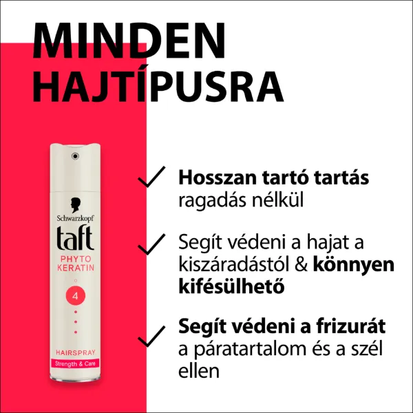 Taft Phyto-Keratin hajlakk minden hajtípusra 250 ml termékhez kapcsolódó kép