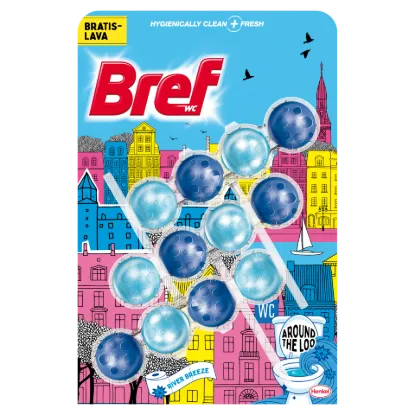 Bref Limited Edition River Breeze WC frissítő 3 x 50 g termékhez kapcsolódó kép