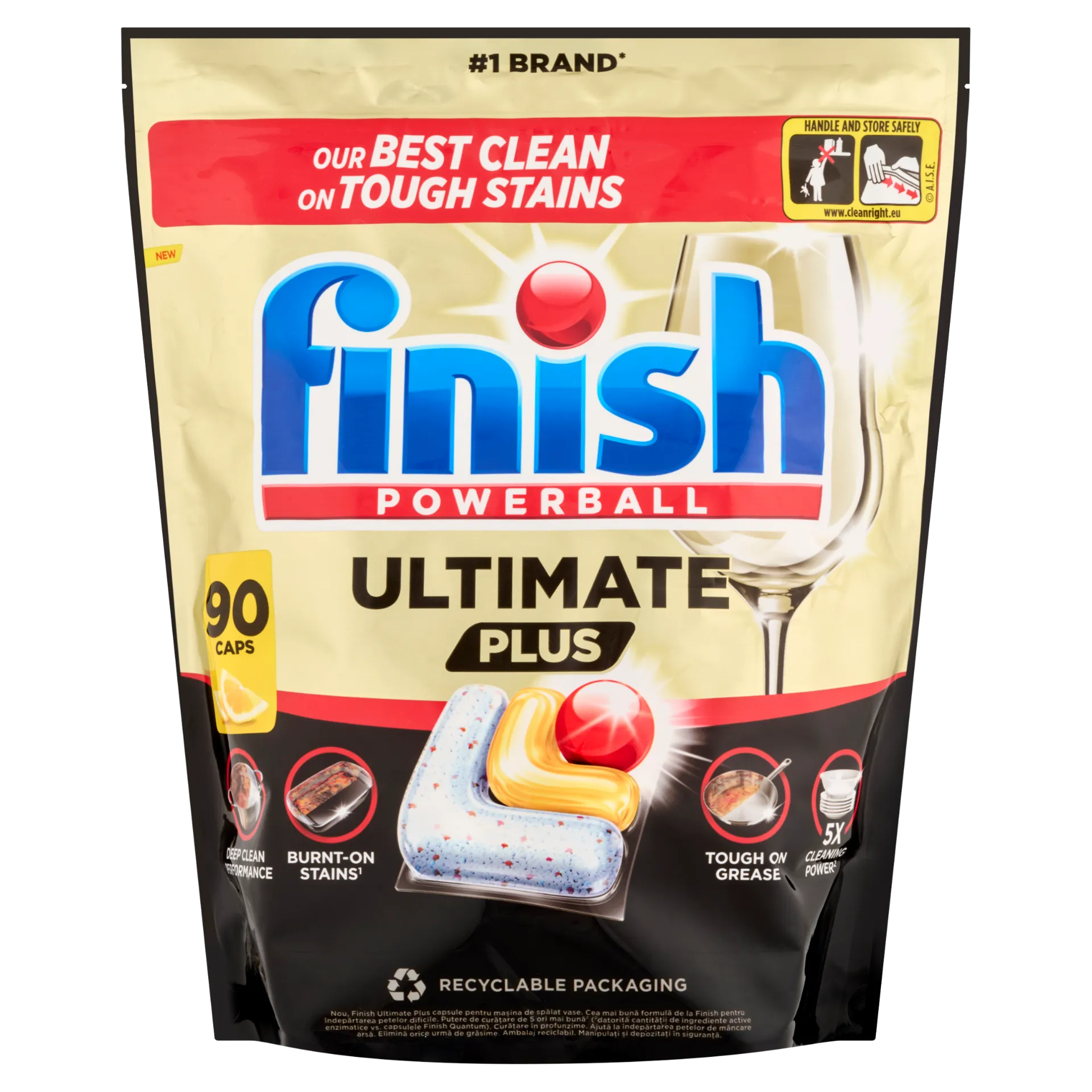 Finish Powerball Ultimate Plus Citrom mosogatógép kapszula 90 db 1098 g