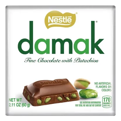 Nestlé Damak csokoládé 60g Pisztáciás tejcsokoládé (új) termékhez kapcsolódó kép