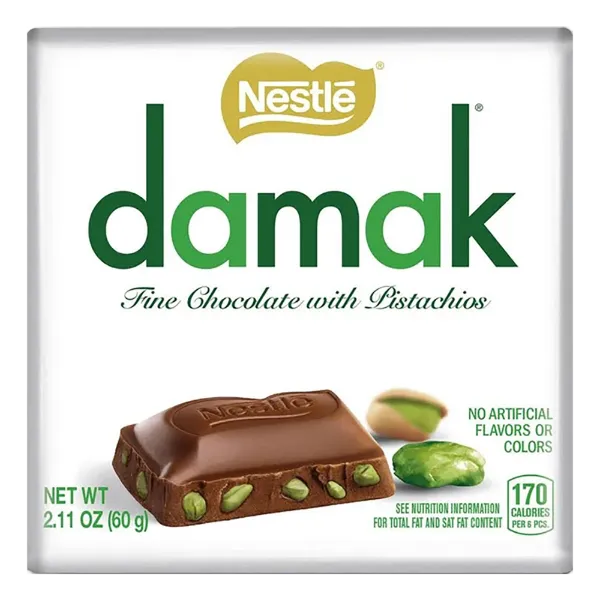 Nestlé Damak csokoládé 60g Pisztáciás tejcsokoládé (új) termékhez kapcsolódó kép