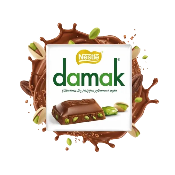 Nestlé Damak csokoládé 60g Pisztáciás tejcsokoládé (új) termékhez kapcsolódó kép