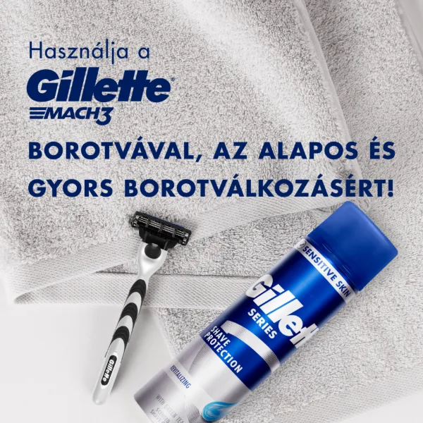 Gillette Series Revitalizáló Borotvazselé Zöld Teával, Férfiaknak, 200ml termékhez kapcsolódó kép