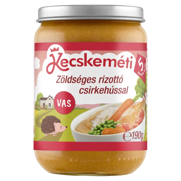 Kecskeméti zöldséges rizottó csirkehússal bébiétel 5 hónapos kortól 190 g termékhez kapcsolódó kép