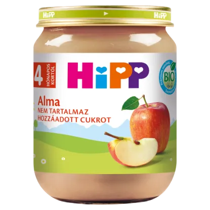 HiPP bio alma gyümölcsdesszert 4 hónapos kortól 125 g termékhez kapcsolódó kép