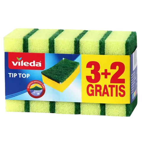 Vileda mosogatószivacs 3+2db Tip Top termékhez kapcsolódó kép